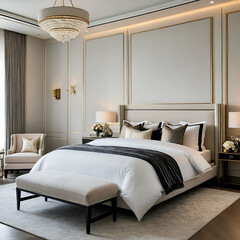 "Tranquil Haven: Spacious Master Bedrooms Radiating Peace and Harmony"
