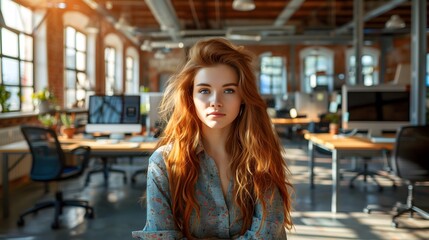 Portrait of a businesswoman in office
