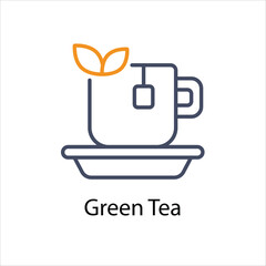 Green Tea Vector icon