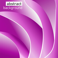 Abstract futuristic background with waving design. Realistic 3d wallpaper with luxurious flowing lines. Elegant background for posters, websites, brochures, banners, apps etc... vector illustration