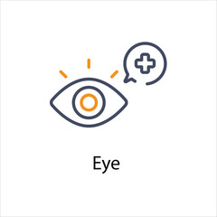Eye Vector icon 