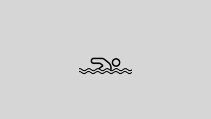 person swimming icon. logo icon