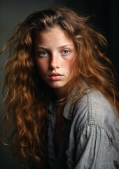 Photograph of a red-haired woman