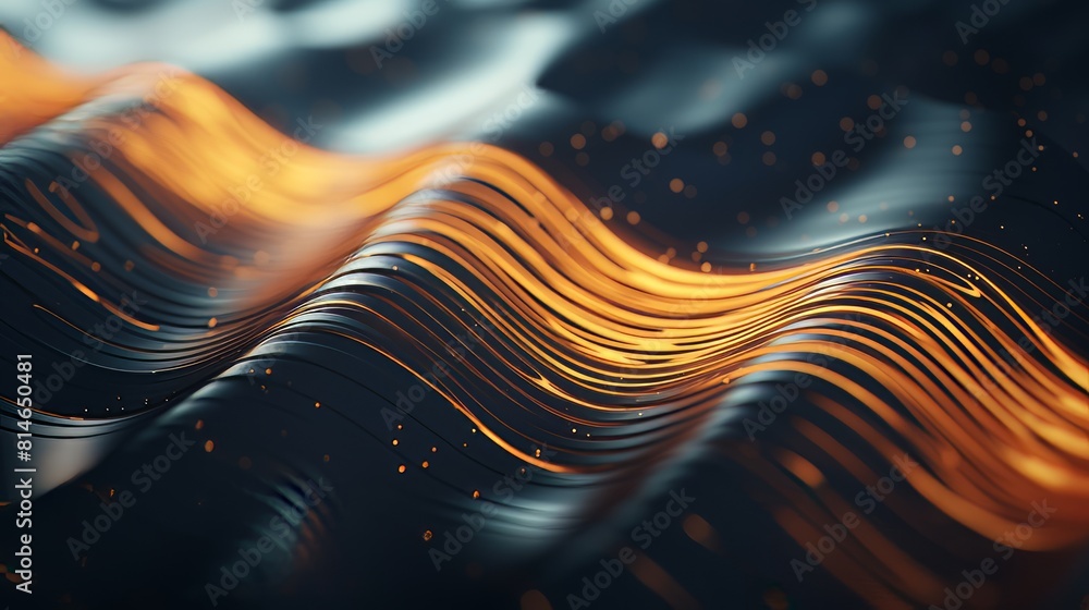 Poster generative ai layered patterns and textures blending to produce an abstract and textured background.