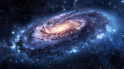 A galaxy in space. Milky Way Galaxy. 