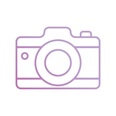 camera icon with white background vector stock illustration