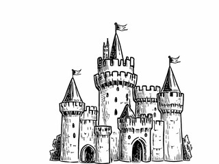 Obraz premium castle on the background