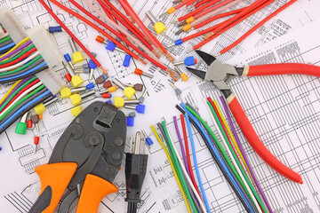 Electrical installation tools and materials for the installation of electrical panels and...