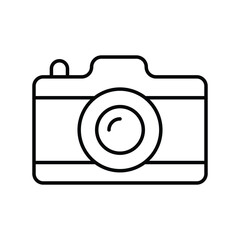 camera icon with white background vector stock illustration