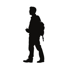 A Backpacker Silhouette