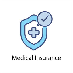 Obraz premium Medical Insurance Vector icon