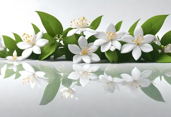 Fototapeta premium white flowers 