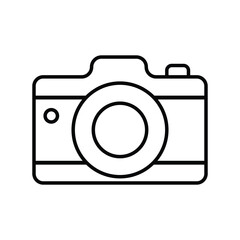 camera icon with white background vector stock illustration