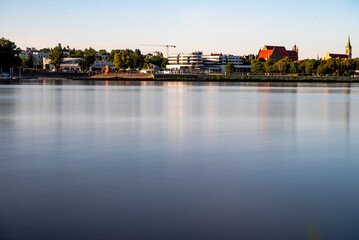 sundown, jezior, woda, niebo, słońce, krajobraz, wschody, charakter, rzeka, wieczorny, chmura, dzisiejszy wieczór, pomarańcz, brzask, poranek, chmura, spokojny, lato, sylwetka, horyzont,  © Krzysztof  Jaworski