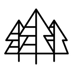 Forest, park, landscape icon
