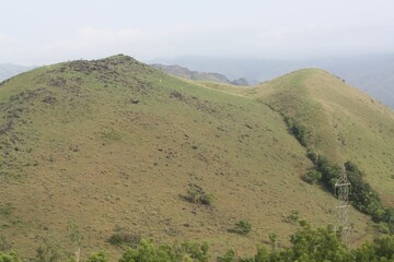 Beautiful view of the western Ghats of Karnataka, India