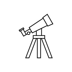 telescope icon with transparent background