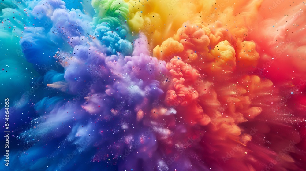 Poster a bright and colorful background with many different colors mixed together.