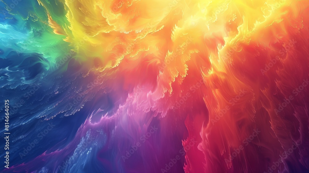Poster a bright and colorful background with many different colors mixed together.