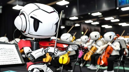 An AI that composes symphonies, performed by robotic orchestras