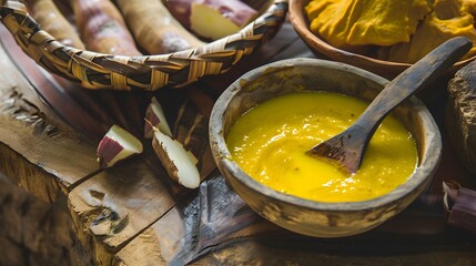 Tucupi, a yellow sauce made from fermented cassava root commonly used in Amazonian cuisine