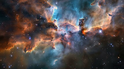 Fototapeta premium The stunning Eagle Nebula, an active star-forming region in the Milky Way Galaxy.