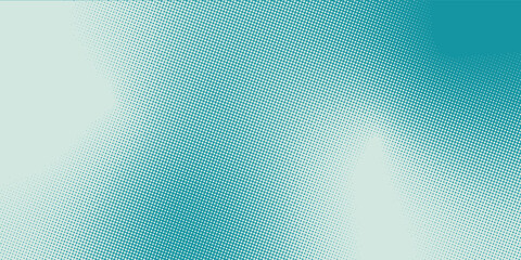 Green - turquoise background divided by diagonal. Vector illustration Background into two colors with halftone