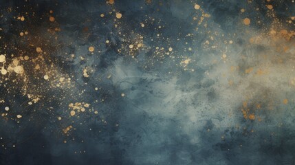 Obraz premium Abstract banner background with sparkling glitter on a blurred dark background with copy space