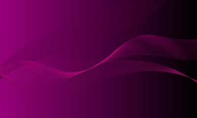 violet purple business lines wave curves with gradient abstract background