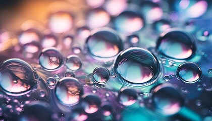 water bubbles abstract colorful background