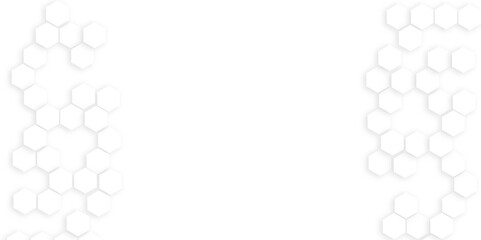 hexagon concept design abstract technology background. Molecule structure abstract tech background. Medical design. white hexagon background. 