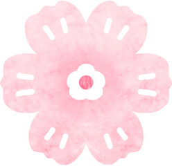 Pink Flower Watercolors 2