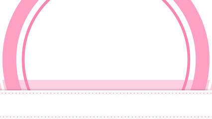 画面下にフレームがあるシンプルなイラスト　
