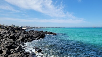 Handam Coastal Trail, beach, blue sea, blue sky, beach