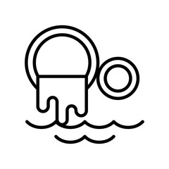 Water pollution icon