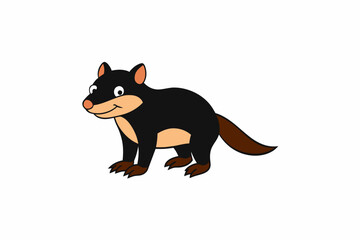 tasmanian devil cartoon vector illustration