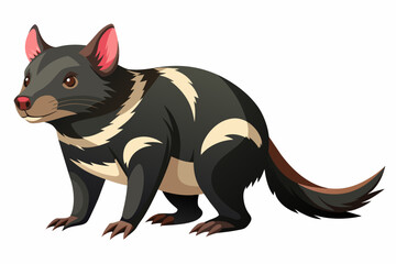 tasmanian devil cartoon vector illustration