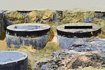 Concrete circle pit