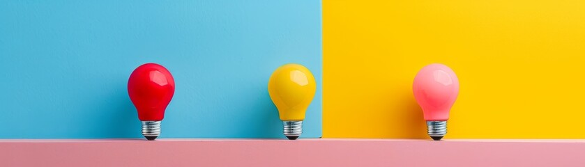 Innovation Concept, Idea Light Bulb.