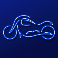 motor sport neon sign, modern glowing banner design, colorful modern design trend. Vector illustration.