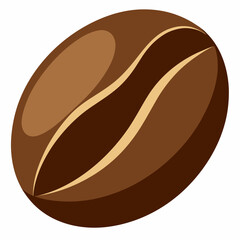 coffee-bean-white-background vector illustration 