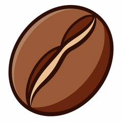 coffee-bean-vector illustration white-background