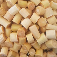 pieces of sugarcane 