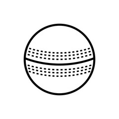 Cricket ball icon vector illustration.