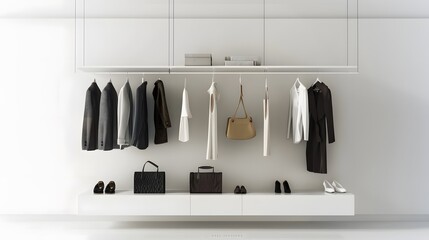 minimalist wardrobe with a capsule collection of essential pieces