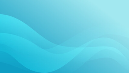 Turquoise wavy background. Abstract banner