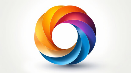 Obraz premium Abstract Infinite Loop in Vibrant Gradient Colors