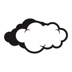 Cartoon Doodle Cloud Vector 