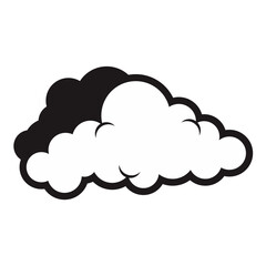Cartoon Doodle Cloud Vector 