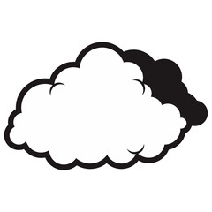 Cartoon Doodle Cloud Vector 